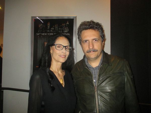 Sônia Braga with her Aquarius director Kleber Mendonça Filho